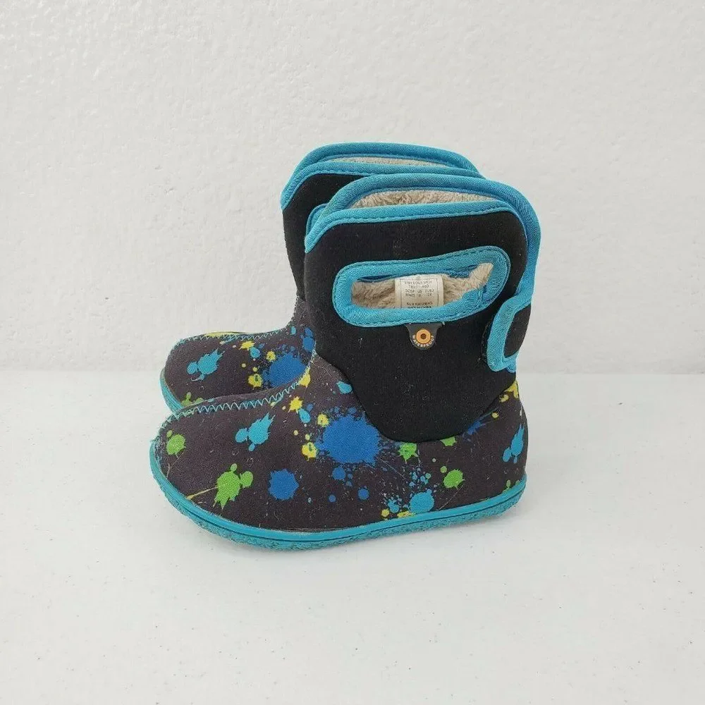BOGS Unisex Kids Paint Handle It Snow‎ Boots Sz 8